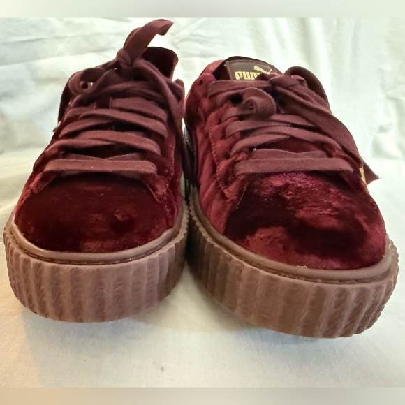 PUMA Fenty by Rhianna Women's Velvet Creeper Sneakers - Burgundy - Picture 8 of 11